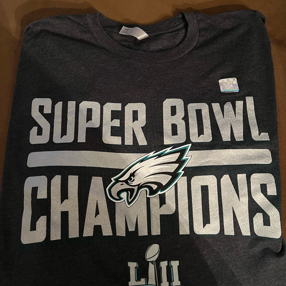 2 Philadelphia Eagles Super Bowl Championship T-Shirts
